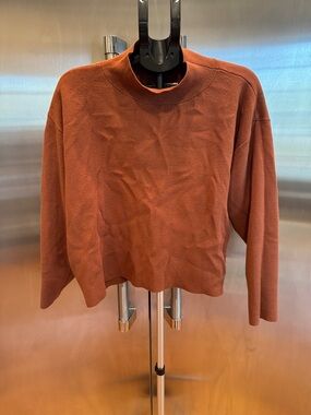 Anthropologie Women’s Turtleneck Sweater - Rust Brown